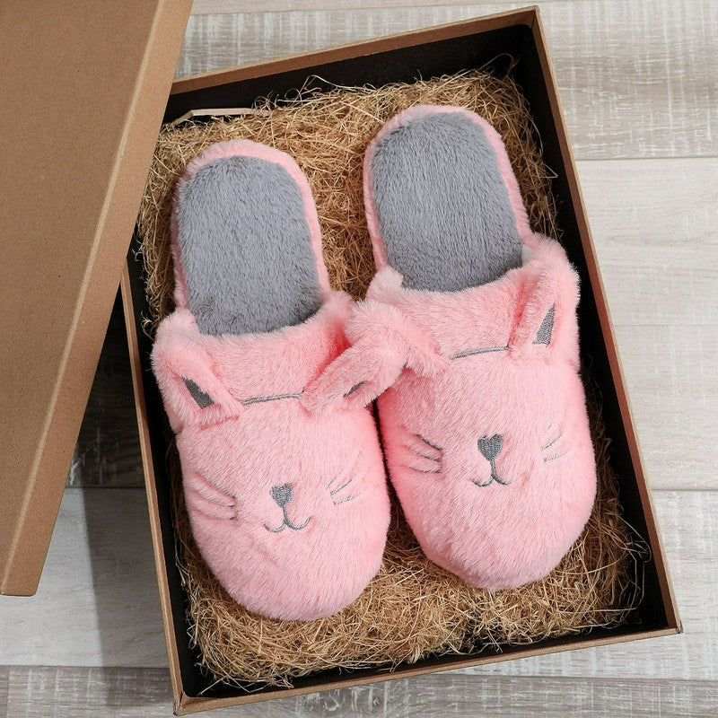 Plusock Cozy Cat Plush House Slippers - image 9
