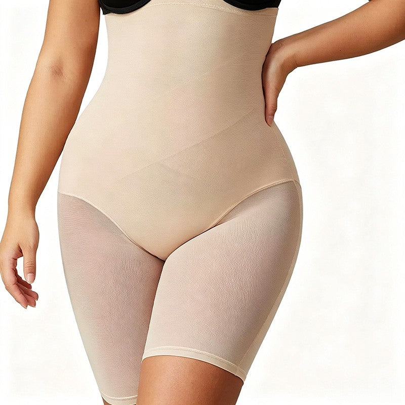 Plusock Sculpting Underbust Tummy Control Mid Thigh Shapewear - Nude - 3XL - image 6