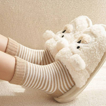 Plusock Cozy Striped Terry Quarter Socks (5 Pairs) - image 4