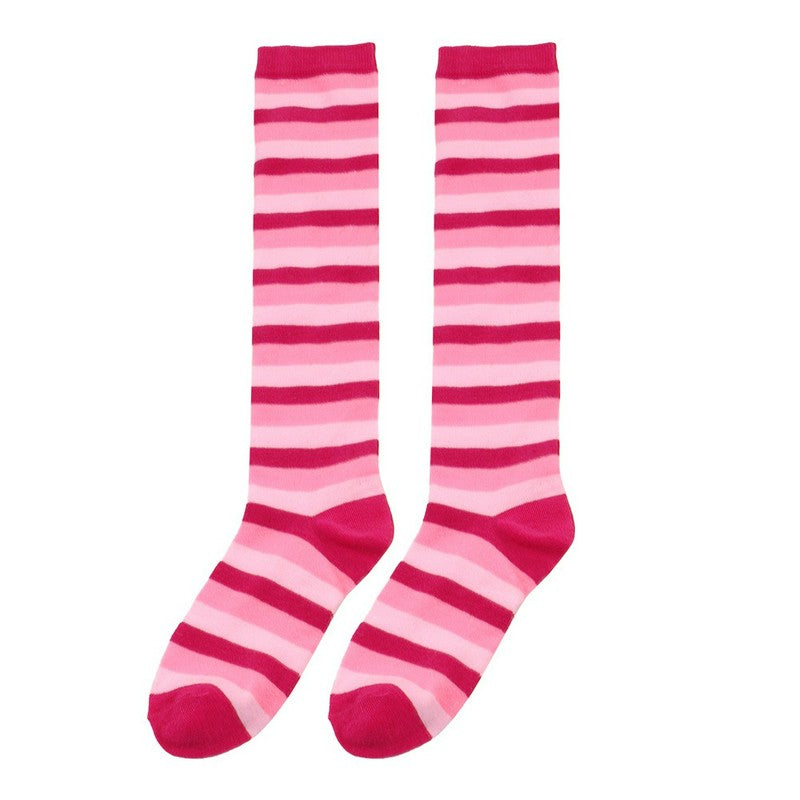 Plusock Soft Striped Knee High Socks (3 Pairs) - Light Pink - One Size - image 6