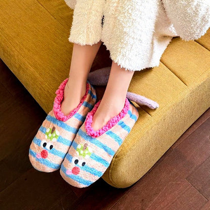 Plusock Tomato Blossom Coral Fleece Slipper Socks - image 3