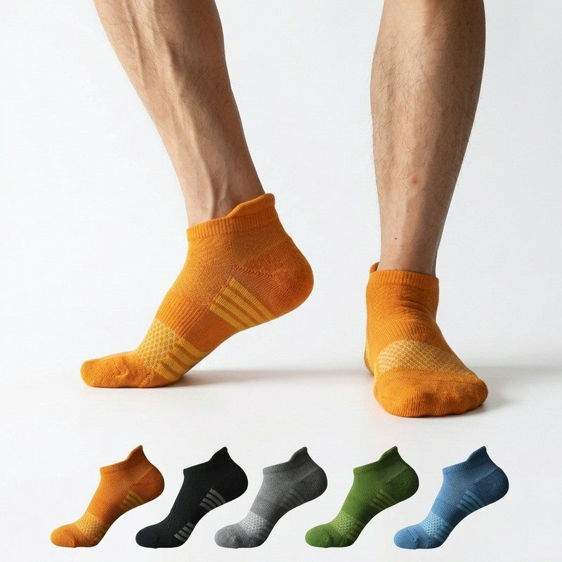 Plusock Thickened Cotton Blend Ankle Compression Socks(5 Pairs) - Multicolor - EU38-43(US5-9) - image 0