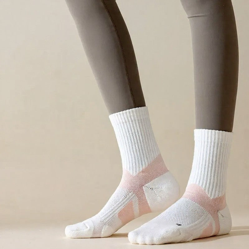 Plusock Breathable Arch Support Quarter Compression Socks(5 Pairs) - image 1