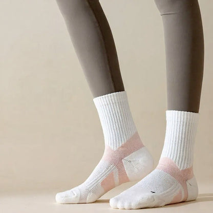 Plusock Breathable Arch Support Quarter Compression Socks(5 Pairs) - image 1
