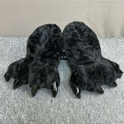 Plusock Monster Paw Plush House Slipper Socks - Black - EU36-42(US3-8.5) - image 8