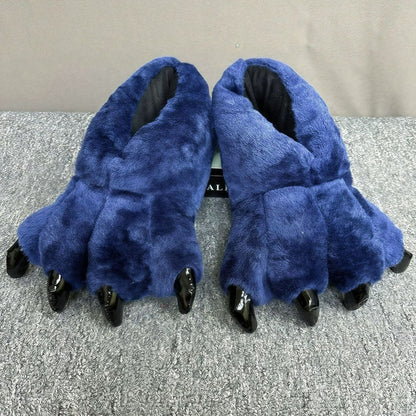 Plusock Monster Paw Plush House Slipper Socks - Royal Blue - EU36-42(US3-8.5) - image 7