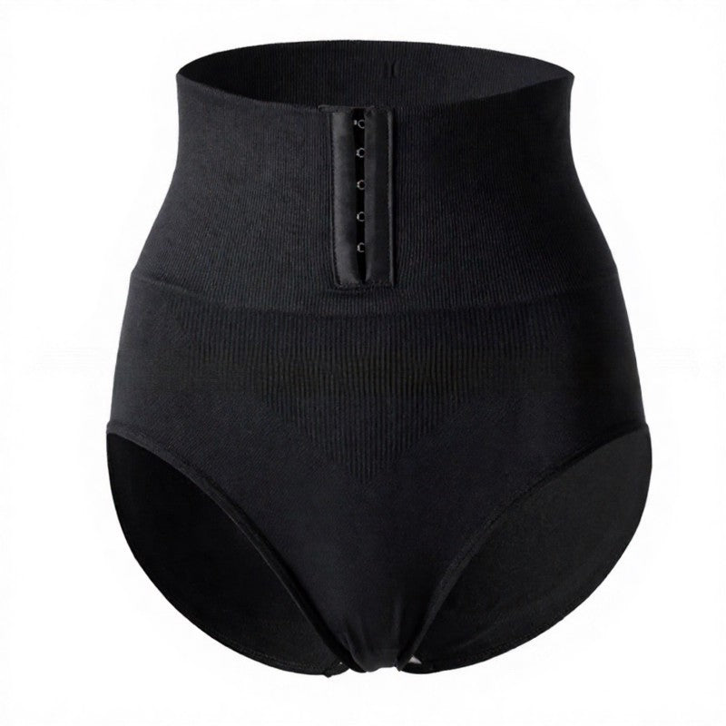 Plusock High Waist Hook Front Mid Thigh Shapewear - Black - 2XL - image 5