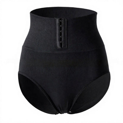 Plusock High Waist Hook Front Mid Thigh Shapewear - Black - 2XL - image 5