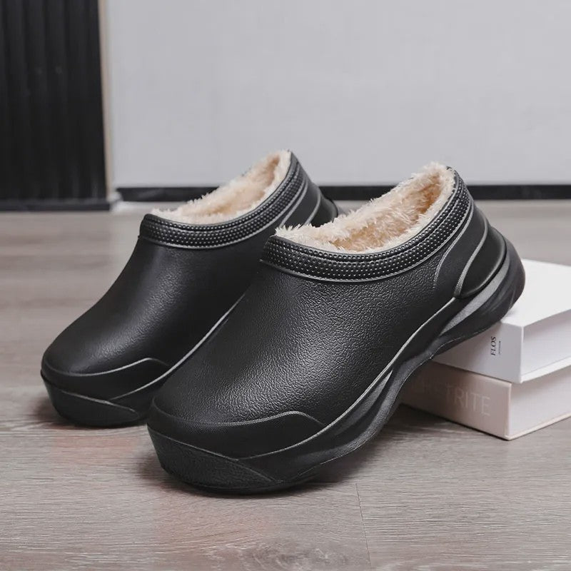 Plusock Cozy Plush Lined Slip On Winter Comfort Work Shoes - image 3