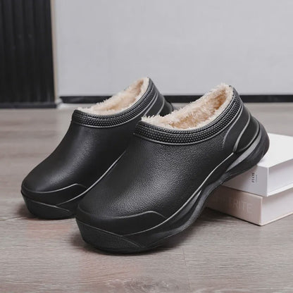 Plusock Cozy Plush Lined Slip On Winter Comfort Work Shoes - image 3