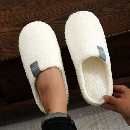 Plusock Cozy Solid Color House Slippers - White - EU44-45(US10-11) - image 6