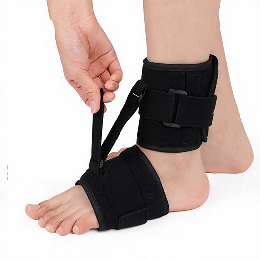 Plusock Breathable Wraparound Foot Drop Brace - Black - One Size - image 0