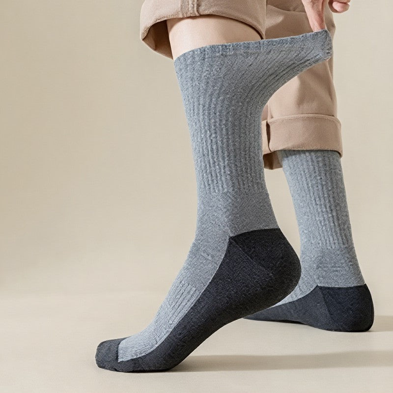 Plusock Plus Size Thickened Thermal Quarter  Socks(3 Pairs) - image 2