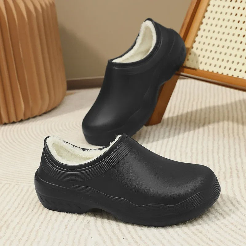 Plusock Cozy Fleece Lined EVA Work Shoes - Black - EU44-45(US10-11) - image 1