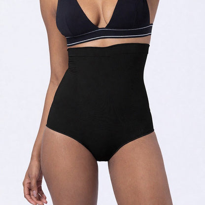 Plusock Seamless High Waist Tummy Control Shapewear Panty - Black - 4XL/5XL - image 1