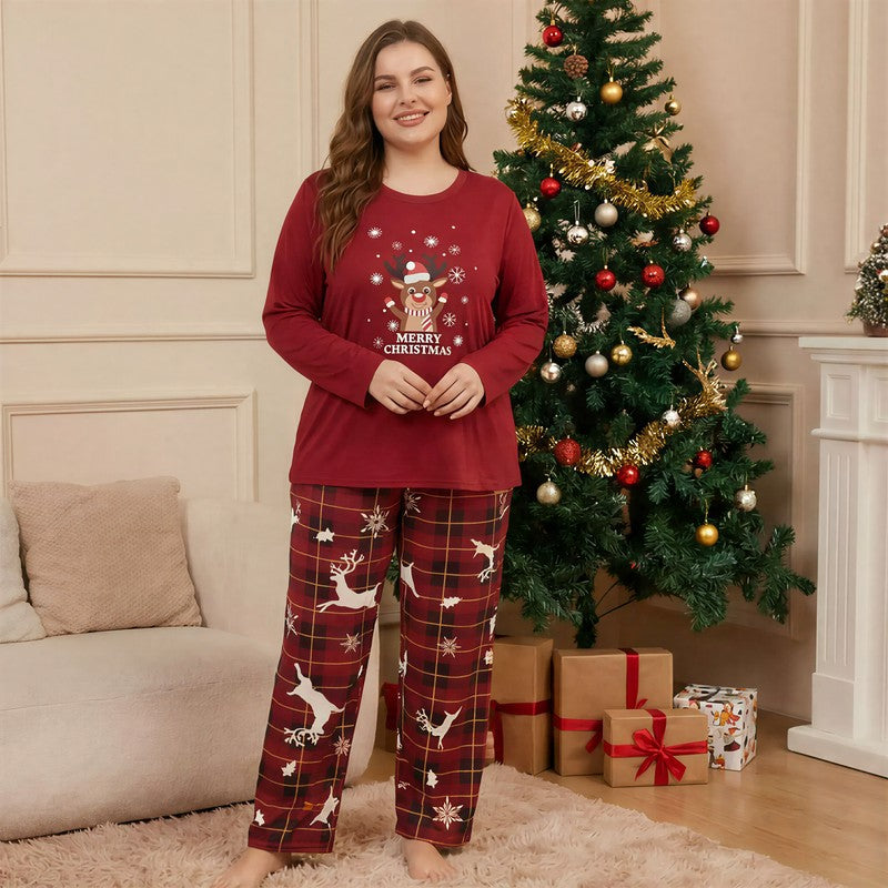 Plusock Merry Christmas Plaid Pajama Set - image 0