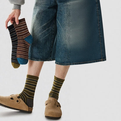 Plusock Vintage Striped Quarter Socks (2 Pairs) - image 7