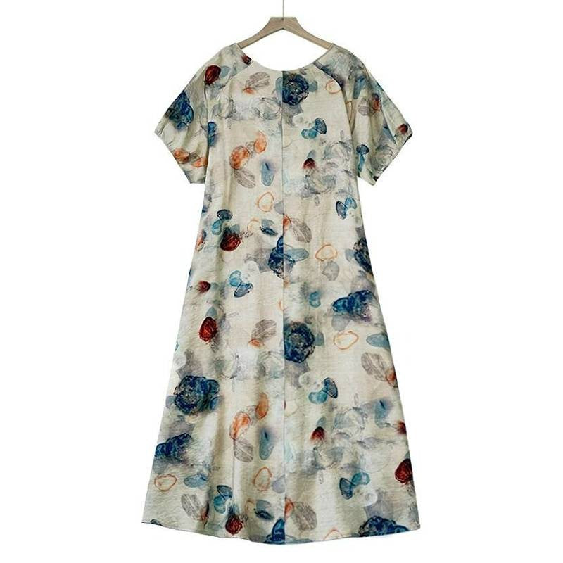 Plusock Watercolor Floral Relaxed Maxi Dress - image 1