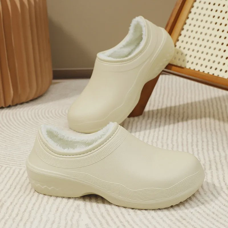 Plusock Cozy Fleece Lined EVA Work Shoes - Khaki - EU44-45(US10-11) - image 0