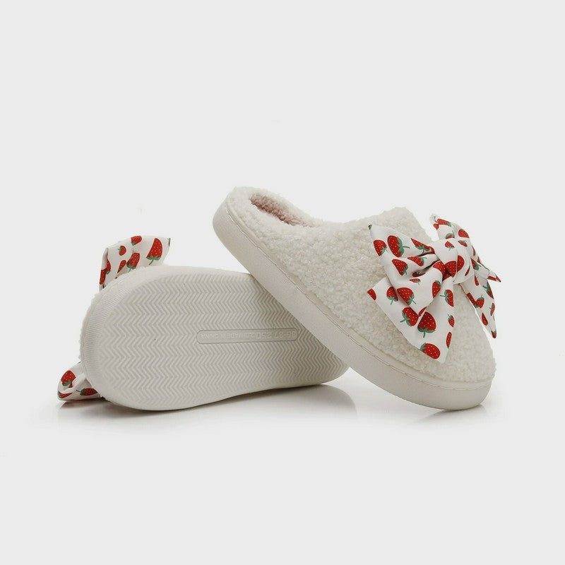 Plusock Strawberry Bow Slippers - image 2