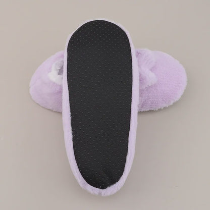 Plusock Lavender Bow Plush Slipper Socks - image 6