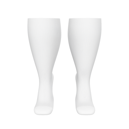 Plusock Solid Color Plus Size Compression Socks 2XL-7XL(3 Pairs)