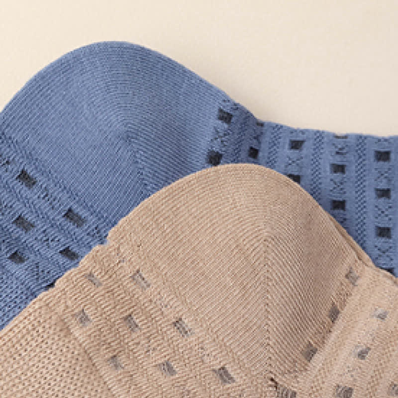 Plus Size Hollow Mesh Ankle Socks(7 Pairs)