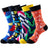 Plusock Abstract Graphics Crew Socks(5 Pairs)