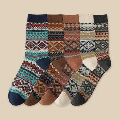 Plus Size Retro Breathable Quarter Socks(3 Pairs)