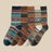 Multicolor(5 Pairs) / EU39-46(US6-12)