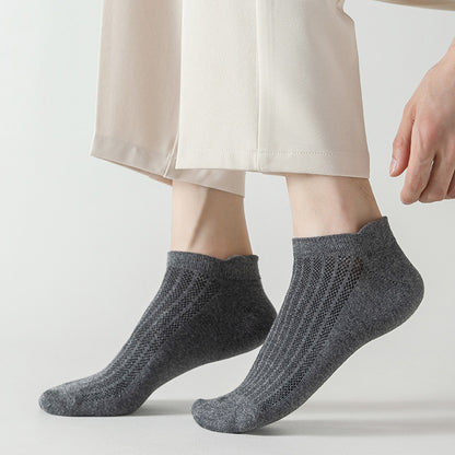 Plus Size Mesh Breathable Ankle Socks(10 Pairs)