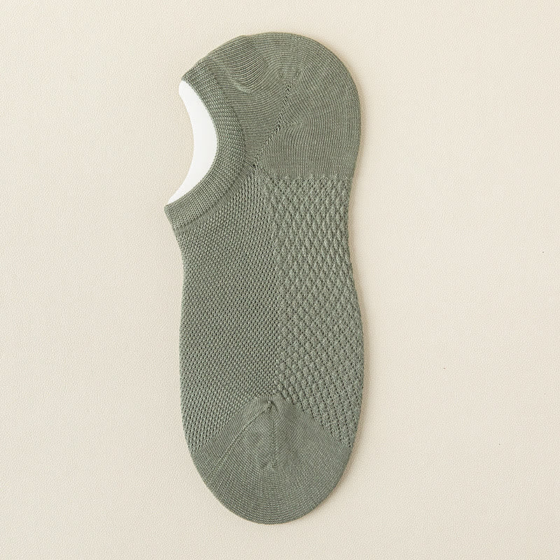 Plus Size Mesh Massage No Show Socks(5 Pairs)