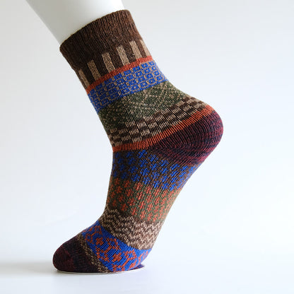 Plusock Thick Wool Quarter Socks(5 Pairs)