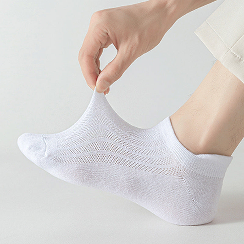 Plus Size Mesh Breathable Ankle Socks(10 Pairs)
