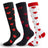 Plusock Red Heart&Lip Print Compression Socks(3 Pairs)