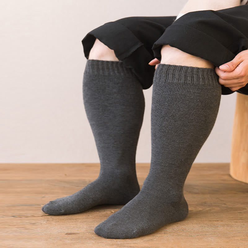 Plus Size Thickened Thermal Knee High Socks(5 Pairs)