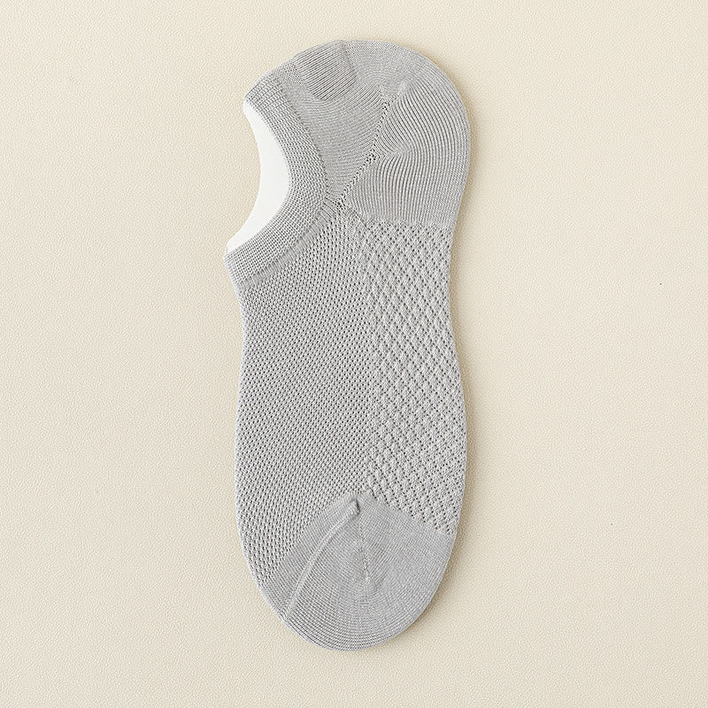 Plus Size Mesh Massage No Show Socks(5 Pairs)