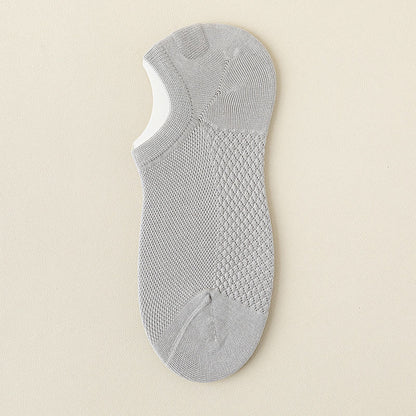 Plus Size Mesh Massage No Show Socks(5 Pairs)