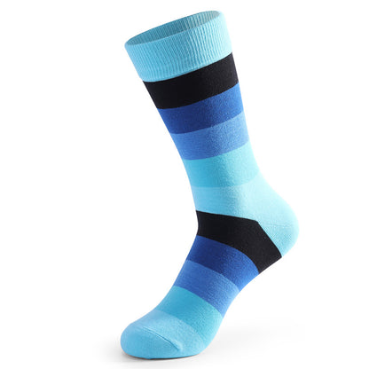 Funny Colorful Stitched Crew Socks(5 Pairs)
