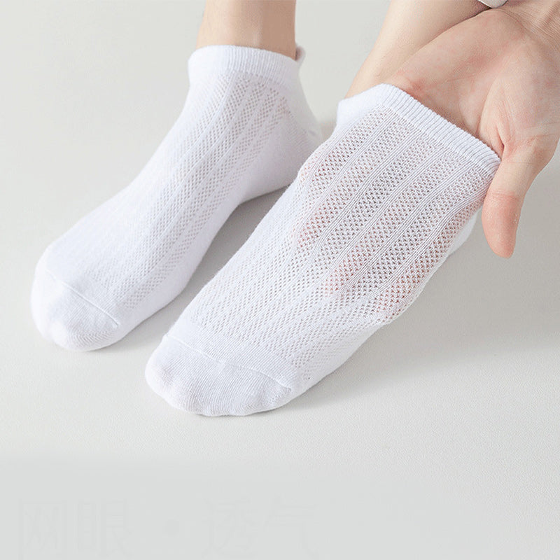Plus Size Mesh Breathable Ankle Socks(10 Pairs)