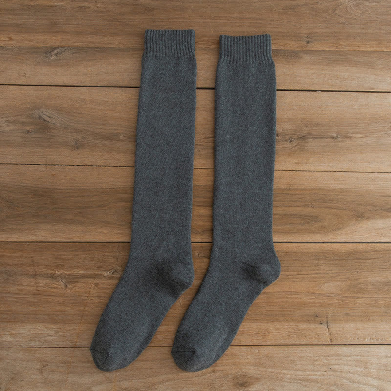 Plus Size Thickened Thermal Knee High Socks(5 Pairs)