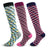 Plusock Colorful Irregular Stripes Compression Socks(3 Pairs)