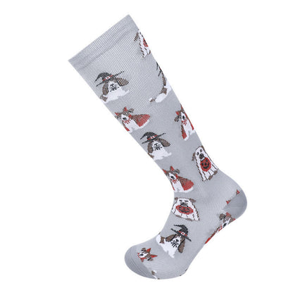 Halloween Comfy Cotton Fashion Compression Socks(3 Pairs)