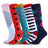 Plusock Colored Rhombus Compression Socks(5 Pairs)