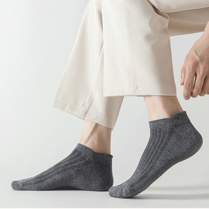 Plus Size Mesh Breathable Ankle Socks(10 Pairs)