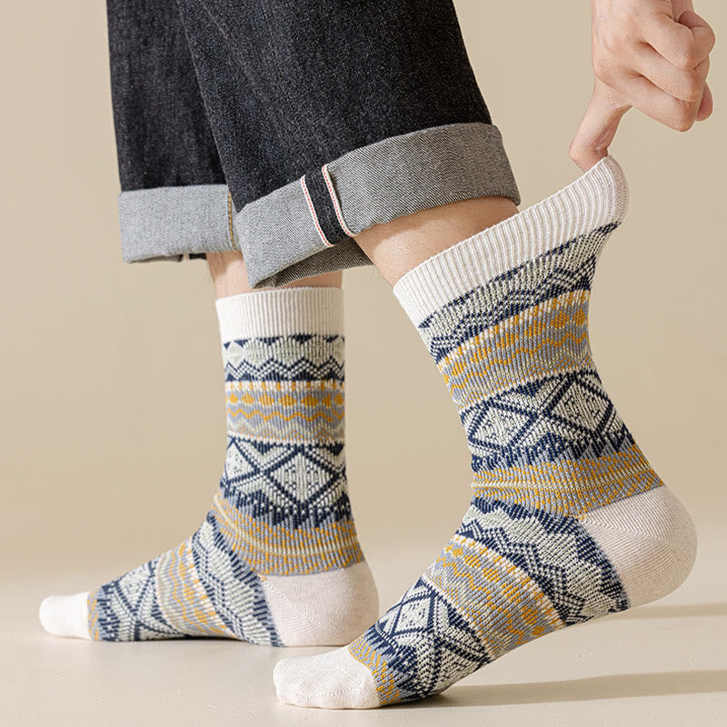 Plus Size Retro Breathable Quarter Socks(3 Pairs)