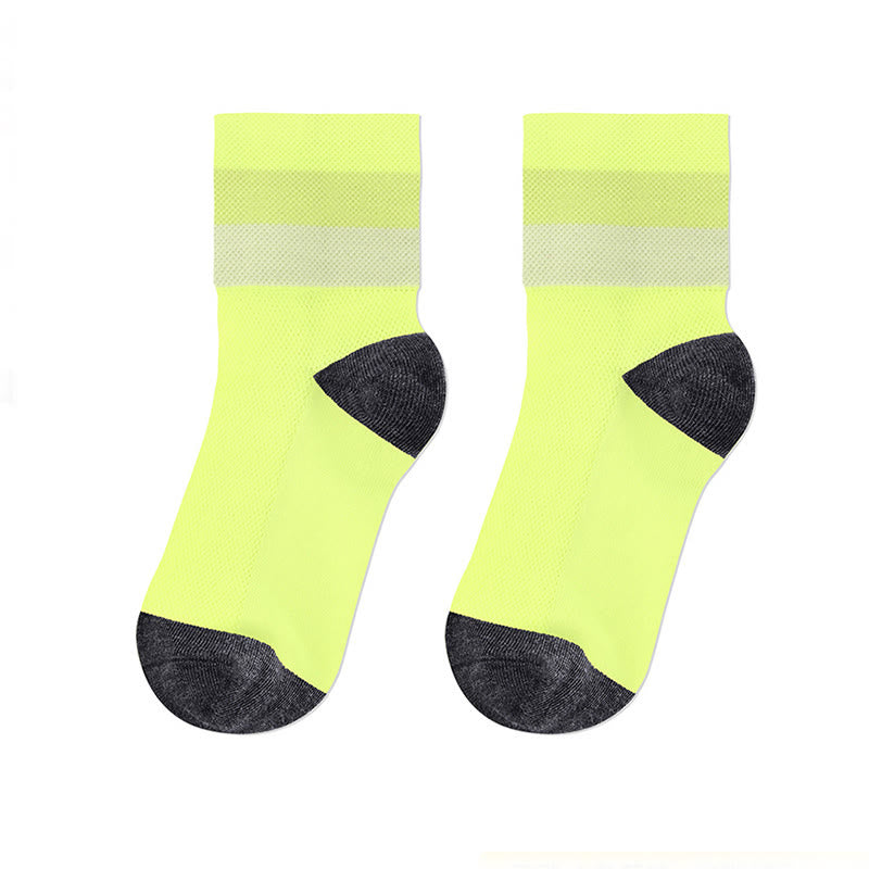 Candy Color Breathable Quarter Socks