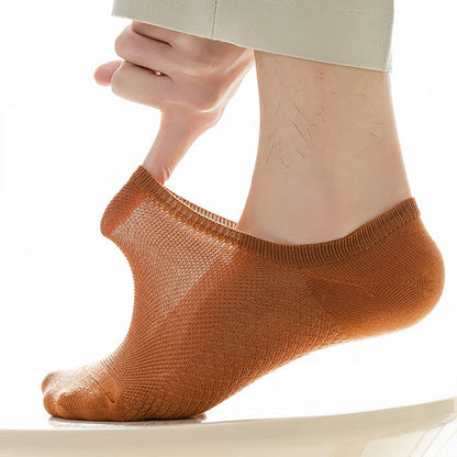 Plus Size Mesh Massage No Show Socks(5 Pairs)