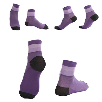 Candy Color Breathable Quarter Socks
