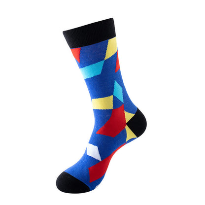 Plus Size Abstract Graphics Crew Socks(5 Pairs)